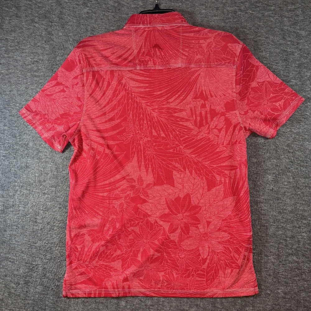 Ohio State Buckeyes Tommy Bahama Polo Shirt Floral All Over Print Sz S NEW $118 - Picture 8 of 9